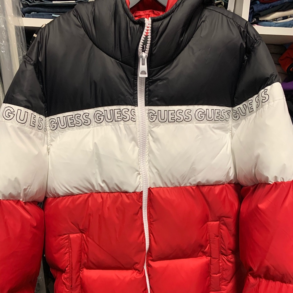 Guess Male Coat RED /Black/ White